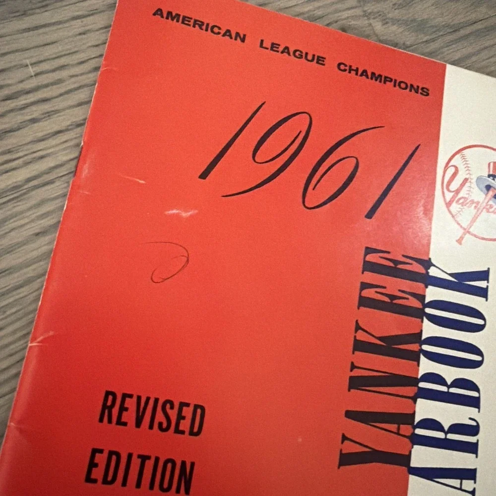 1961 New York Yankees Baseball‎ Yearbook - Official Revised Edition MLB